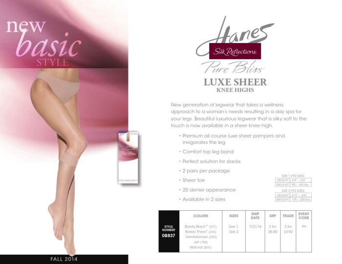 Hanes Hanes-hosiery-fall-2014-21  Hosiery Fall 2014 | Pantyhose Library